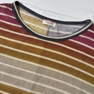 Andre'e By Unit Boxy Top Size 2X Colorful Lagenlook  Comfy